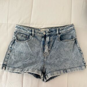 PacSun Blue Jean Shorts High-Waisted Vintage Style